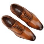Mens Smart Formal Patent Oxford Shoes Shiny Laced Classic Round Toe Dress - Knighthood Store
