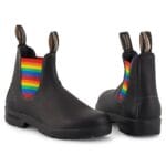 Bottines Chelsea Blundstone 2105 en cuir noir arc-en-ciel, à enfiler - Knighthood Store