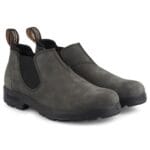 Blundstone 2035 Rustic Black - Stivali bassi in pelle stile retrò vintage slip-on - Knighthood Store