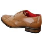 Mens Black Tan Brown Brogues Smart Casual Formal Leather Suede Laced Dress Shoes - Knighthood Store