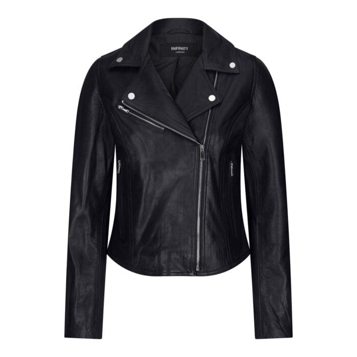 Damen Echtleder Bikerjacke Cross Zip Soft Slim Fit Brando Hellbraun Braun Schwarz Rot Gelb - Knighthood Store