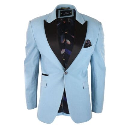 Mens Velvet Blazer Tuxedo Jacket Black Satin Lapel Pastel Blue Pink Green Mens Velvet Blazer Tuxedo Jacket Black Satin Lapel Pastel Blue Pink Green - Knighthood Store