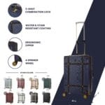 Luggage Suitcase Travel Bag Carry On Hand Cabin Check in Hard-Shell 4 Spinner Wheels Trolley Set | Vintage - Image 159
