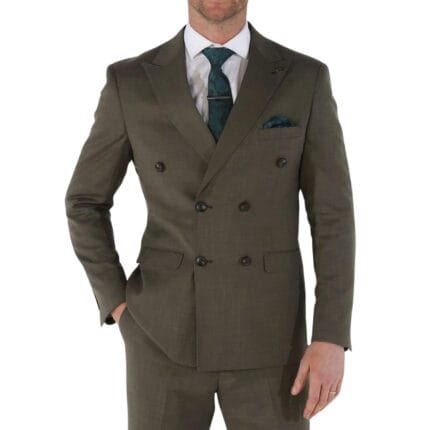 Men's Blazer Sage Green Double Breasted Sport Coat Tailored Fit Summer Suit Jacket - Knighthood Store