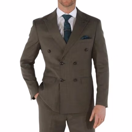 Men's Blazer Sage Green Double Breasted Sport Coat Tailored Fit Summer Suit Jacket - Knighthood Store