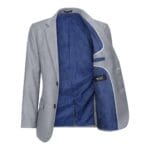 Boys 3 Piece Light Grey Suit Classic Wedding Party Vintage Christening - Knighthood Store
