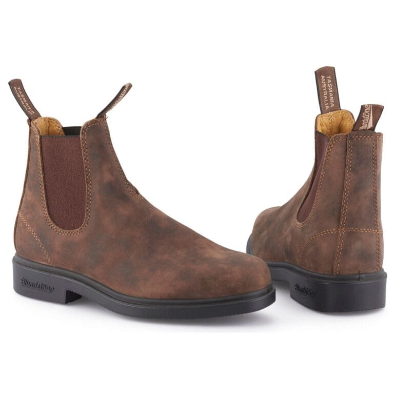 Stivaletti Chelsea australiani Blundstone 1306 con punta a scalpello, marrone rustico - Knighthood Store