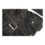 Trench mi-long en cuir véritable pour femme, couleur beige, noir, bleu sarcelle, vert - Knighthood Store