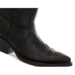 Mens Cowboy Boots Pointed Black Brown Grinders Arizona Real Leather Western Cuban - Knighthood Store