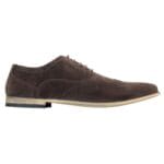 Mens Suede Leather Brogues Smart Casual Red Brown Navy Black Laced Shoes Retro - Knighthood Store