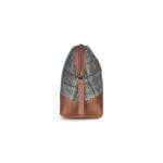 Mens Retro Leather Tweed Accessories Bag Toiletries Zipped Gift Classic British - Knighthood Store