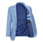 Boys 3 Piece Suit Sky Blue Light Wedding Party Christening Smart Formal - Knighthood Store