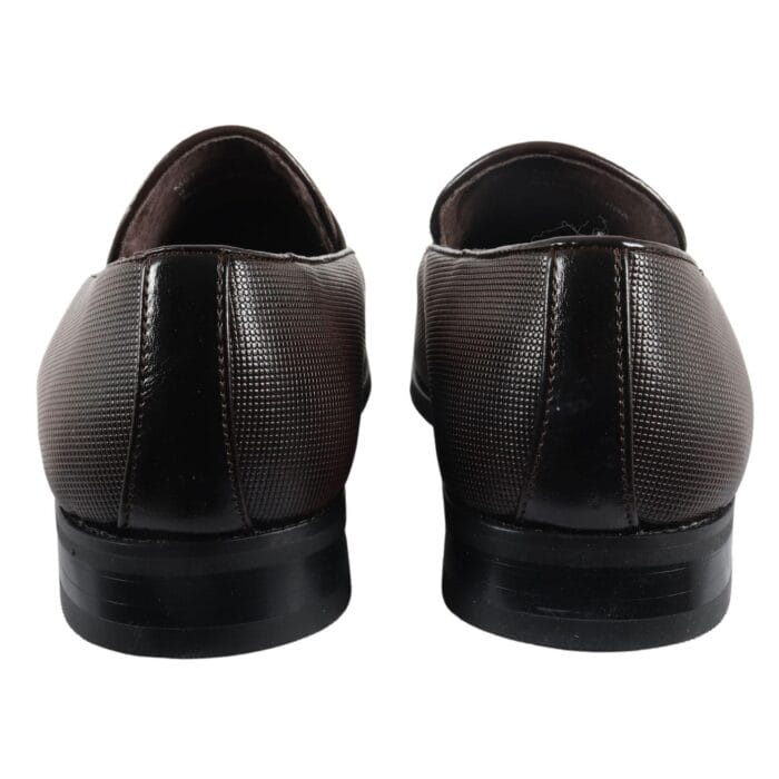 Mocassini da uomo in pelle foderati, slip-on, con nappe, scarpe formali - Knighthood Store