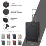 Luggage Suitcase Travel Bag Carry On Hand Cabin Check in Hard-Shell 4 Spinner Wheels Trolley Set | Vintage - Image 36