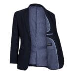 Costume 5 pièces bleu marine pour garçon, blazer, gilet, chemise, cravate, pantalon, fête de mariage - Knighthood Store