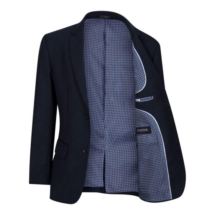 Jungen Marineblau 5-teiliger Anzug Blazer Weste Hemd Krawatte Hose Hochzeit Party - Knighthood Store
