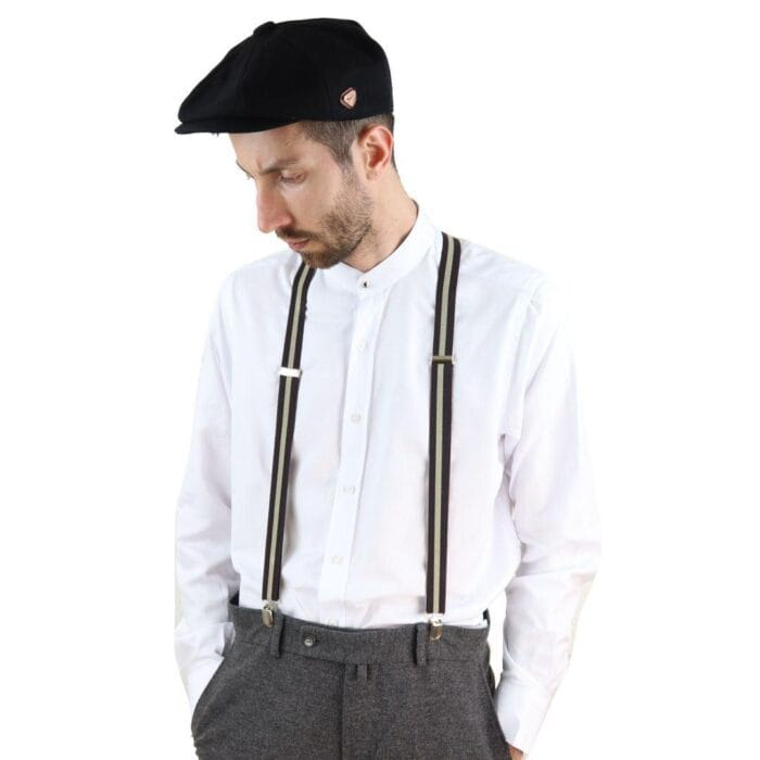 Bretelles de pantalon à rayures et carreaux vintage pour homme, style Gatsby Peaky Blinders des années 1920 - Knighthood Store