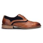 Chaussures homme en cuir véritable, richelieus, daim, tweed, lacets, style années 1920, élégantes et formelles - Knighthood Store