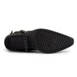 Bottines de cowboy en cuir véritable pour homme, style western, avec chaîne et talon - Knighthood Store