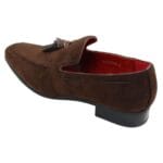 Mocassini da uomo in pelle scamosciata, scarpe da guida slip-on con nappe, eleganti e casual - Knighthood Store