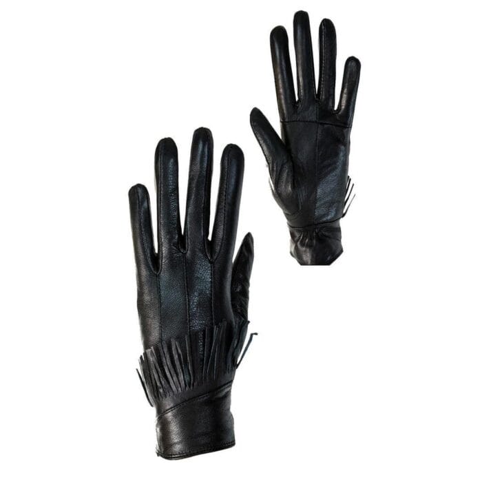 Damen Winterhandschuhe aus echtem Leder mit Fell-Fleece-Futter, warm, Geschenk für Damen, Touchscreen – Knighthood Store