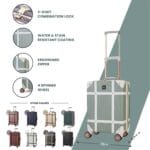 Luggage Suitcase Travel Bag Carry On Hand Cabin Check in Hard-Shell 4 Spinner Wheels Trolley Set | Vintage - Image 141