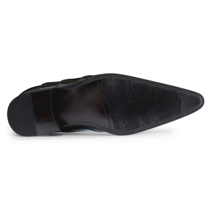 Zapatos de punta de metal para hombre, de ante, charol, con cordones, estilo vaquero, baile italiano - Knighthood Store