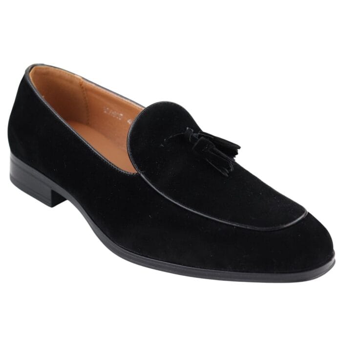 Herren Wildleder-Loafer, elegant, lässig, mit Quaste, Mokassins, Schlupfschuhe - Knighthood Store