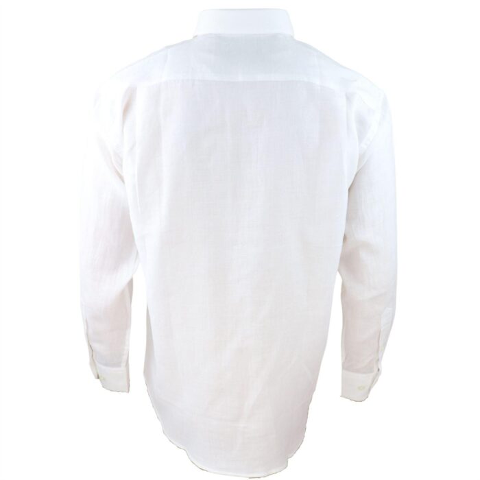 Mens Linen Summer Shirt Breathable Fabric Classic Full Sleeve - Knighthood Store