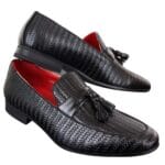 Mocassini da uomo classici vintage con nappe in pelle PU, eleganti e casual - Knighthood Store