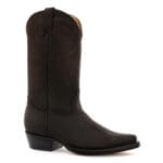Botas vaqueras para hombre, puntiagudas, negras y marrones, estilo Luisiana, de cuero auténtico, estilo western cubano - Knighthood Store