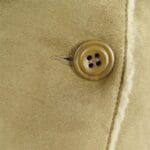 Veste en peau de mouton véritable pour femme, coupe ajustée, boutons en daim, trench-coat 3/4 italien - Knighthood Store