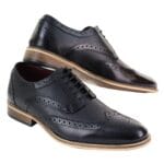 Zapatos brogue de cuero para hombre, Oxford, con cordones, estilo Gatsby, años 20, marrón, negro, Peaky Blinders - Knighthood Store