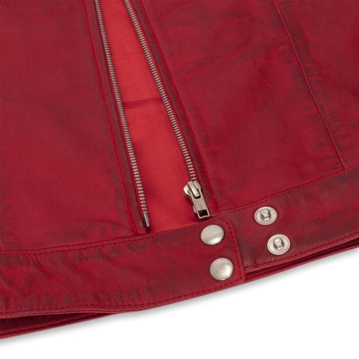 Damen-Motorrad-Bikerjacke aus Leder - Knighthood Store