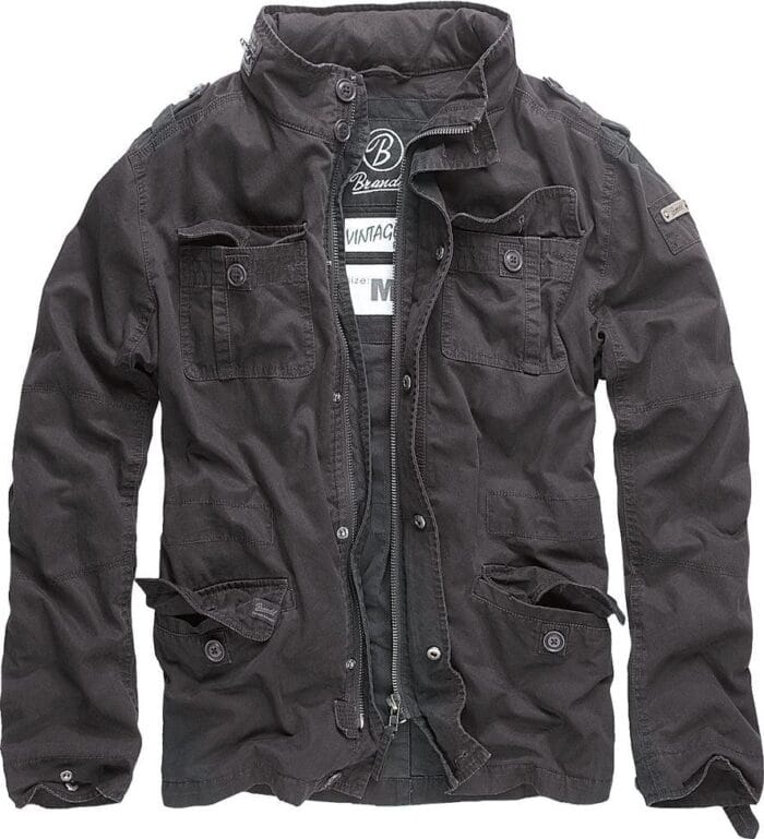 Brandit Vintage Mens Military M65 Short Army Combat Light Field Jacket Parka - Knighthood Store