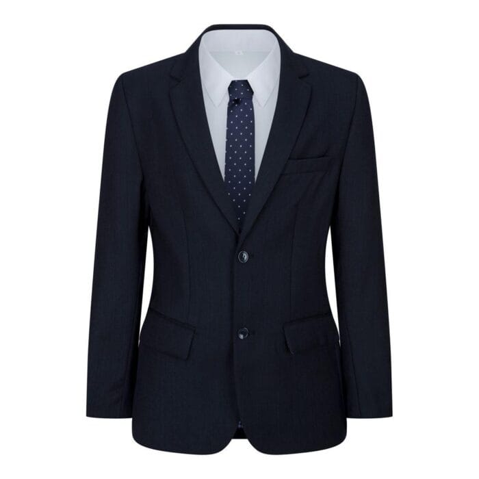 Jungen Marineblau 5-teiliger Anzug Blazer Weste Hemd Krawatte Hose Hochzeit Party - Knighthood Store