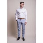 Hellblauer 2-teiliger Sommeranzug für Herren - Knighthood Store