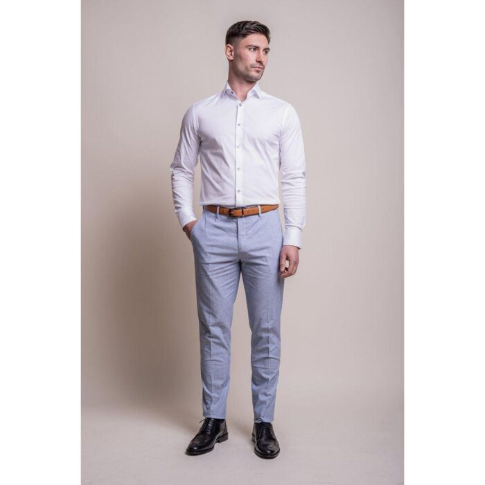 Mens Light Blue 2 Piece Summer Suit - Knighthood Store