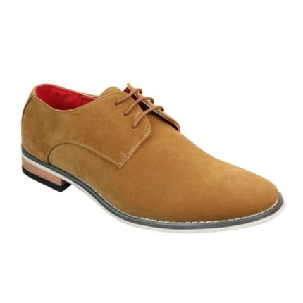 Herren Wildleder Smart Casual Oxford Schuhe mit Schnürung Braun Schwarz Blau - Knighthood Store