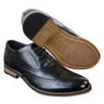 Chaussures Gatsby Brouges élégantes en cuir véritable à lacets pour homme - Knighthood Store