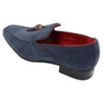 Mocassini da uomo in pelle scamosciata, scarpe da guida slip-on con nappe, eleganti e casual - Knighthood Store