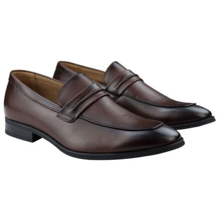 Men's Moccasin Loafers Shoes Leather Lined Slip On Smart Formal Shoe Black Brown - Knighthood Store