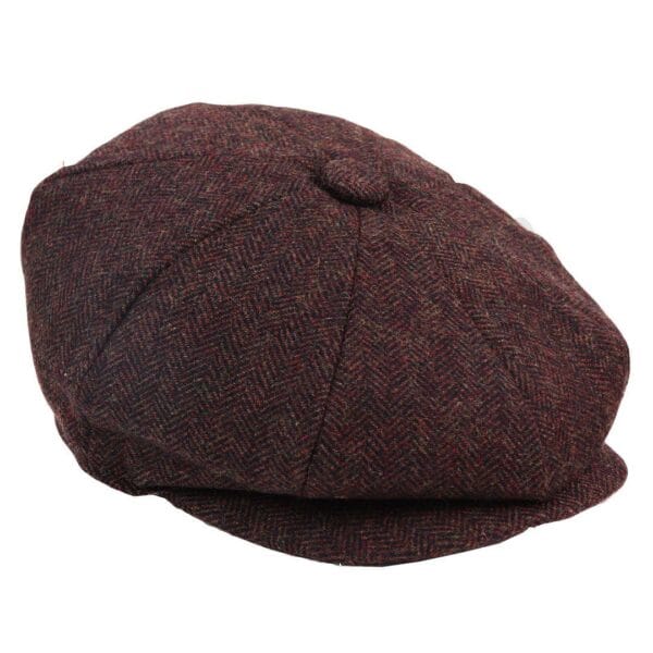 8 Panel Vintage Baker Boy Mütze Newsboy Tweed Wolle Fischgrätmuster 1920er Peaky - Knighthood Store