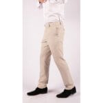 Mens Trousers Tweed Cream Black Tailored Fit Wedding Peaky Blinders Classic - Knighthood Store