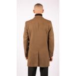 Manteau 3/4 long pour homme, coupe slim, en laine, coupe Blinders - Knighthood Store