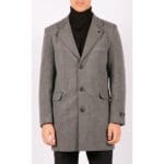 Manteau 3/4 long pour homme, coupe slim, en laine, coupe Blinders - Knighthood Store