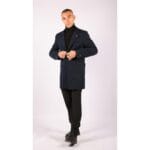 Manteau 3/4 long pour homme, coupe slim, en laine, coupe Blinders - Knighthood Store