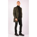 Manteau 3/4 long pour homme, coupe slim, en laine, coupe Blinders - Knighthood Store