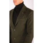 Manteau 3/4 long pour homme, coupe slim, en laine, coupe Blinders - Knighthood Store
