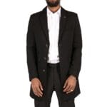 Herren Smart Casual 3/4 Wollmantel Jacke Fischgrätenmuster Tweed 3-Knopf-Mantel - Knighthood Store